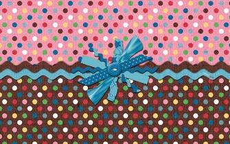 Wallpaper Cute Multicolor Polkadot