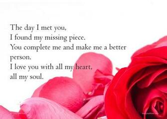 Message The Day I Met You Found My Missing Piece Complete