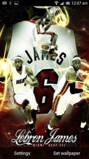 Lebron James Live Wallpaper Screenshot
