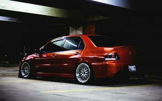 Orange Mitsubishi Lancer Evo Ix HD Wallpaper