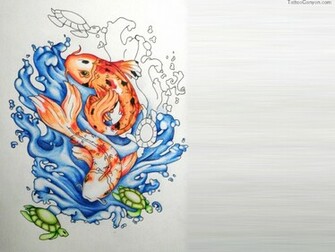Koi Fish And Turtles Wallpaper Picture