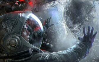 Alien Xenomorph Space Suit Artwork Wallpaper And Stock