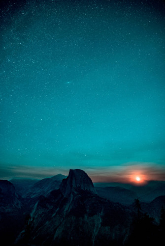 Yosemite Starry Blue Sunrise Rj3fe3066qqttk3b Wallpaper