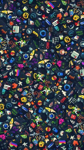 Icon Set iPhone 5s Wallpaper iPad