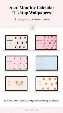 Monthly Desktop Calendars Wallpaper Instant