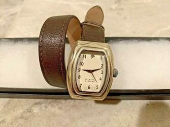 Silpada Watch That S A Wrap T1896 Brown Leather Sterling Silver