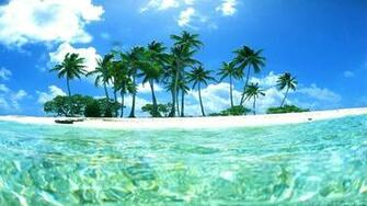 Tropical Island Desktop Background