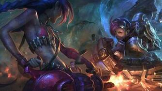 Jinx Vi Wallpaper Vs Fan Art League Of