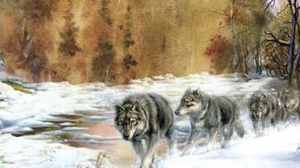 Wolf Pack Wallpaper Top Background