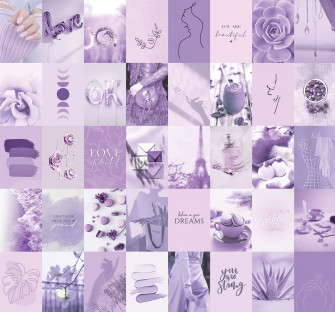 Lavender Aesthetic Collage Pastel Purple Laptop Wallpaper