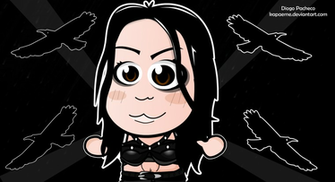 Paige Anti Diva Wwe Chibi Wallpaper By Kapaeme