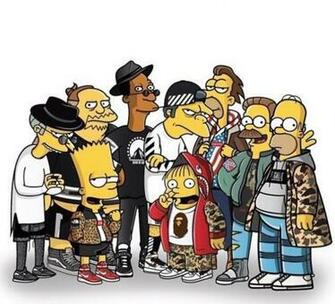 Bathing Ape Simpsons Art Bart Simpson Wave