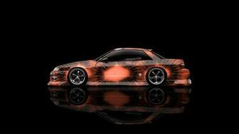 S13 Jdm Side Kiwi Aerography Car Orange Colors 4k Wallpaper