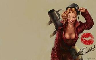 Ww2 Pin Up Wallpaper Pinup Team Fortress Artwork