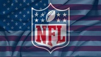 Nfl Official Logo On Usa Flag Wavy HD Wallpaper Desktop