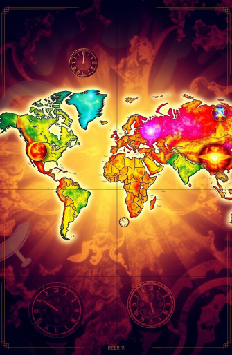 World Map Time Zones Wallpaper
