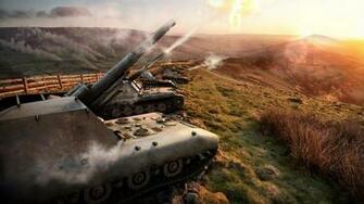 World Of Tanks Spg Sky M4games 3d Graphics Wallpaper Collection