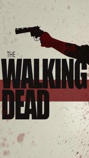 The Walking Dead Logo iPhone Wallpaper