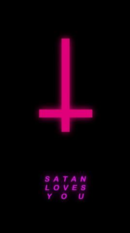 Satan Loves You Satanic Art Gothic Wallpaper Emo