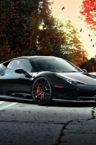 Ferrari Black Cars Exotic Supercars Wallpaper