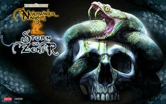 Nwn Storm Of Zehir Snake And Skull Widescreen Wallpaper