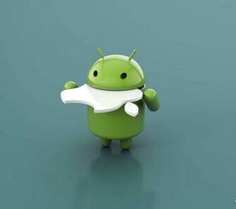 Android Eats Apple Wallpaper