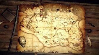 Skyrim Map Wallpaper