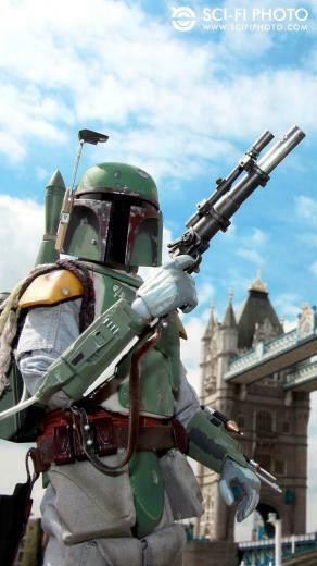 Boba Fett iPhone Wallpaper In London Tower