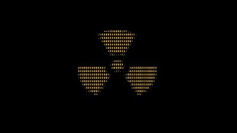 Radioactive Ascii Radiation Symbol Wallpaper