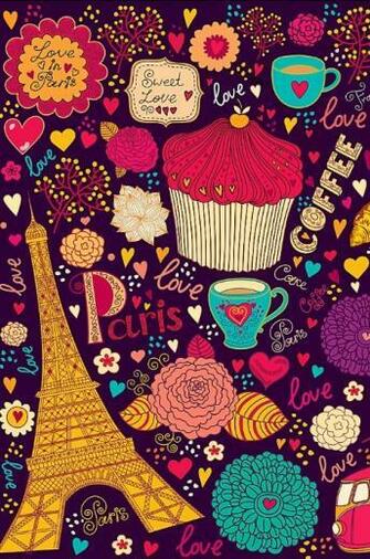 Cute Colorful Doodles Doodle Paris