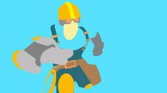 Minimalist Wallpaper Tf2 Engineer By Bobby Boberman