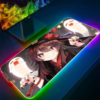 Amazon Gaming Mouse Pads Rgb Cute Girl Hu Tao Mat Large