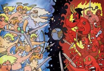 Satan Vs God Wallpaper Image Pictures Becuo