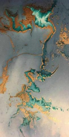 Gorgeous Marble Pattern In Grey Gold And Green Idea Wallpaper