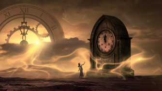 Fantasy Clock 4k Wallpaper