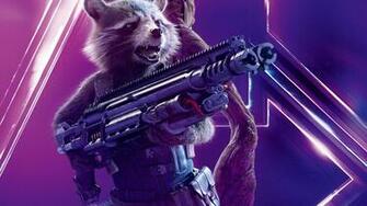 Avengers Infinity War Rocket Raccoon UHD 8k Wallpaper