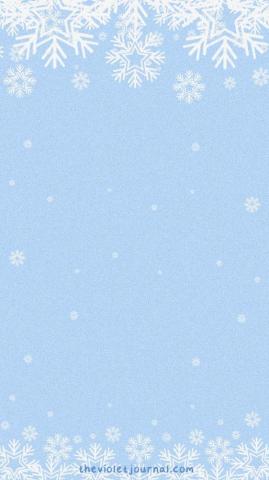 Blue Christmas iPhone Wallpaper With White Snowflakes Winter