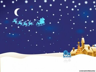 Christmas Night Idyll Wallpaper Area