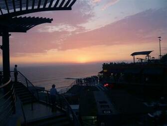 Larcomar Sunset Lima Peru Wallpaper