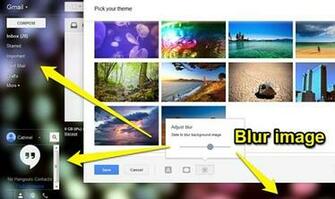 Gmail Background Blur