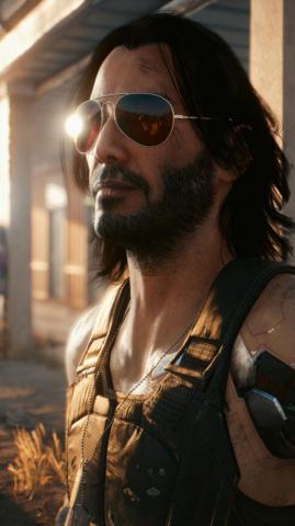 Keanu Reeves Cyberpunk 4k Ultra HD Mobile Wallpaper