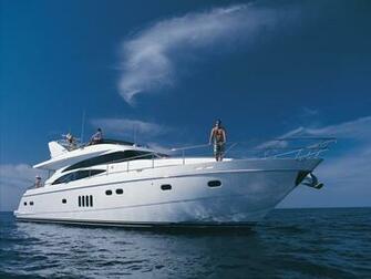 Viking Boat Motor Yacht At Sea With Resolutions