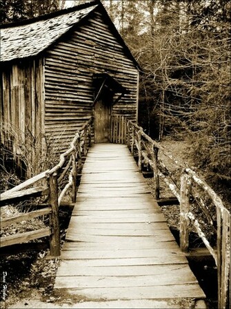 Mill Sepia Wallpaper No Mat