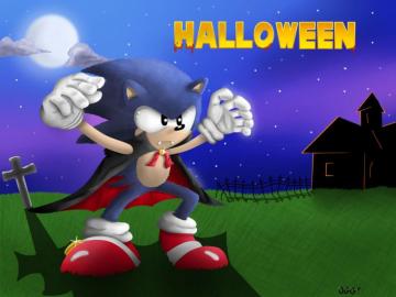 Classic Sonic In Halloween Costume By Oggynka