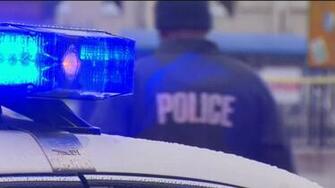 Police Lights Background Light With Officer In