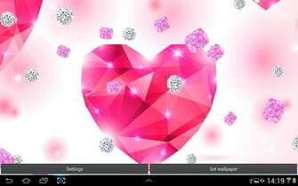 Pink Diamonds Live Wallpaper Screenshot