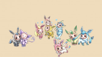 Cute Eevee Evolutions Wallpaper