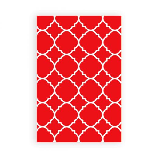 Red Chevron Wallpaper Quatrefoil iPhone Ipod