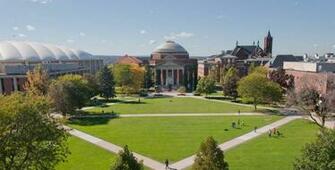 Syracuse University Logo On Blue Background X