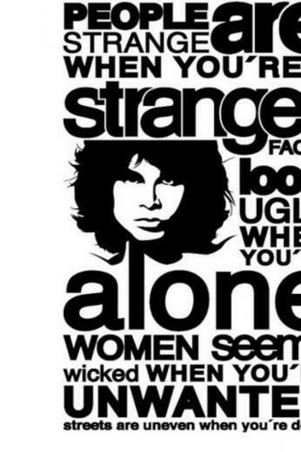 Wallpaper The Doors Member Head Face Words iPhone